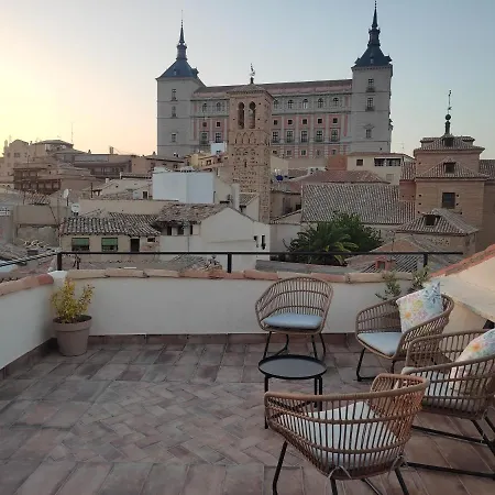 Villa La Casa Toledana - Patio Y Terraza Con Vistas à Tolède Extérieur photo